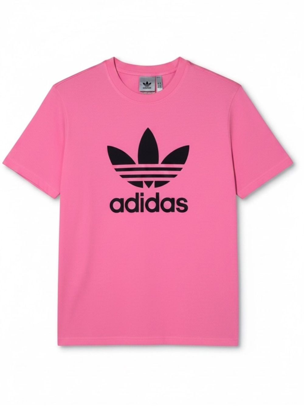 NWT Adidas Originals Trefoil Logo Tee - Vibrant Pink - Size Small